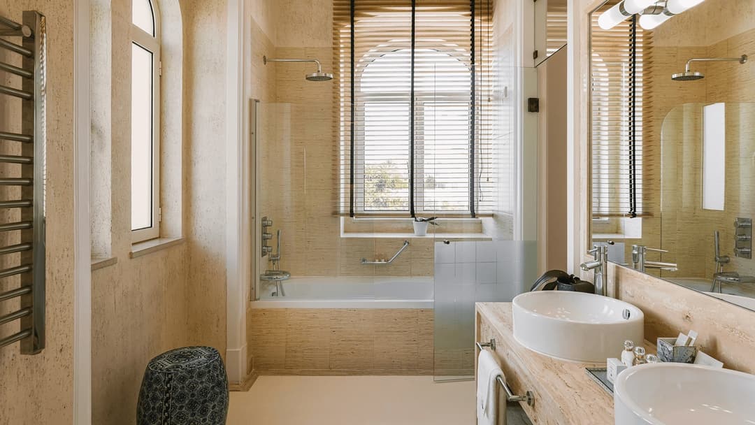 Marble bathroom at Bela Vista Hotel & Spa, Algarve (Portimao)