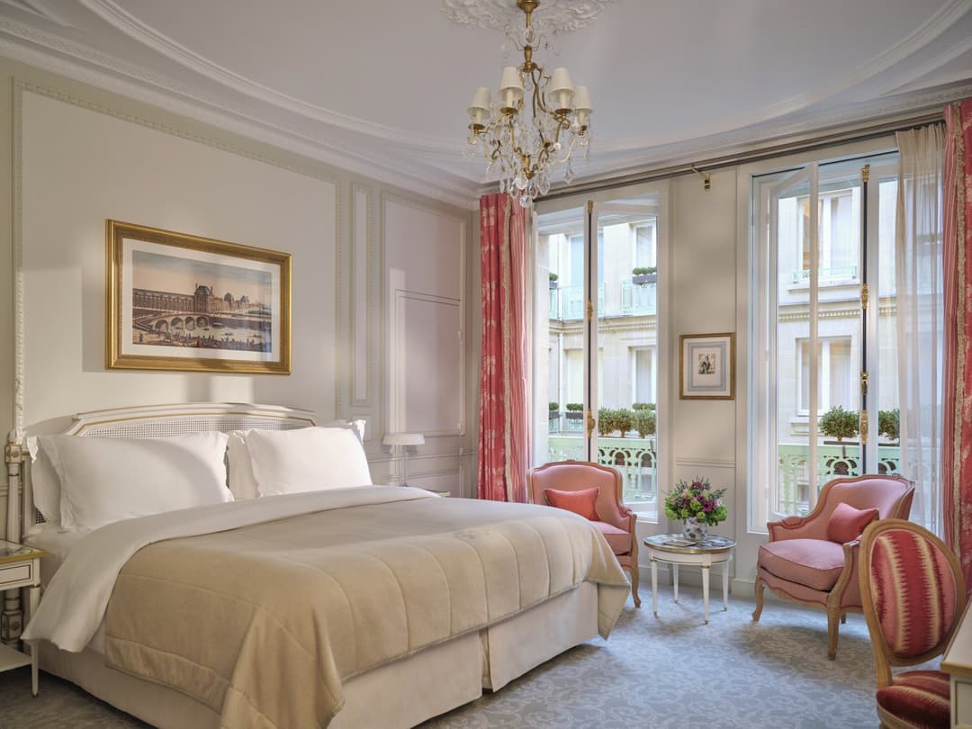 Guest room at Le Meurice, Paris