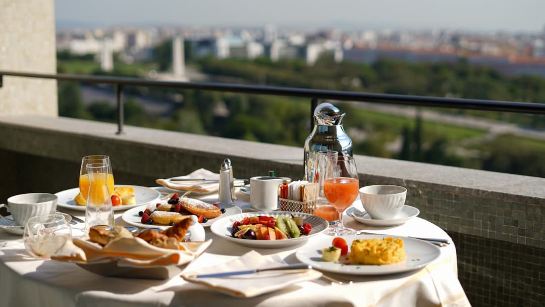 Private terrace at Four Seasons Hotel Ritz Lisbon