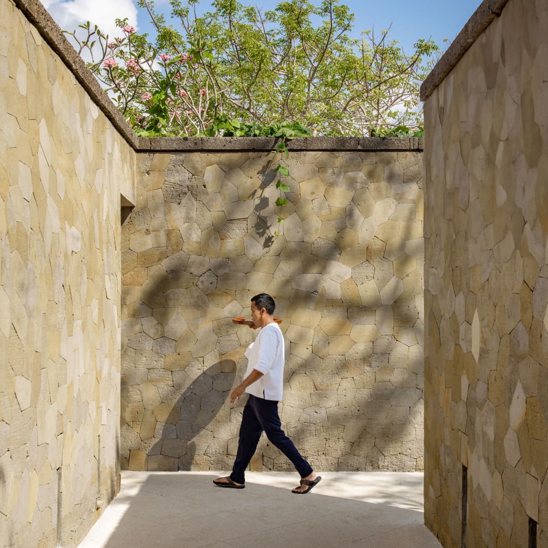 Arrival entrance at Aman Villas at Nusa Dua