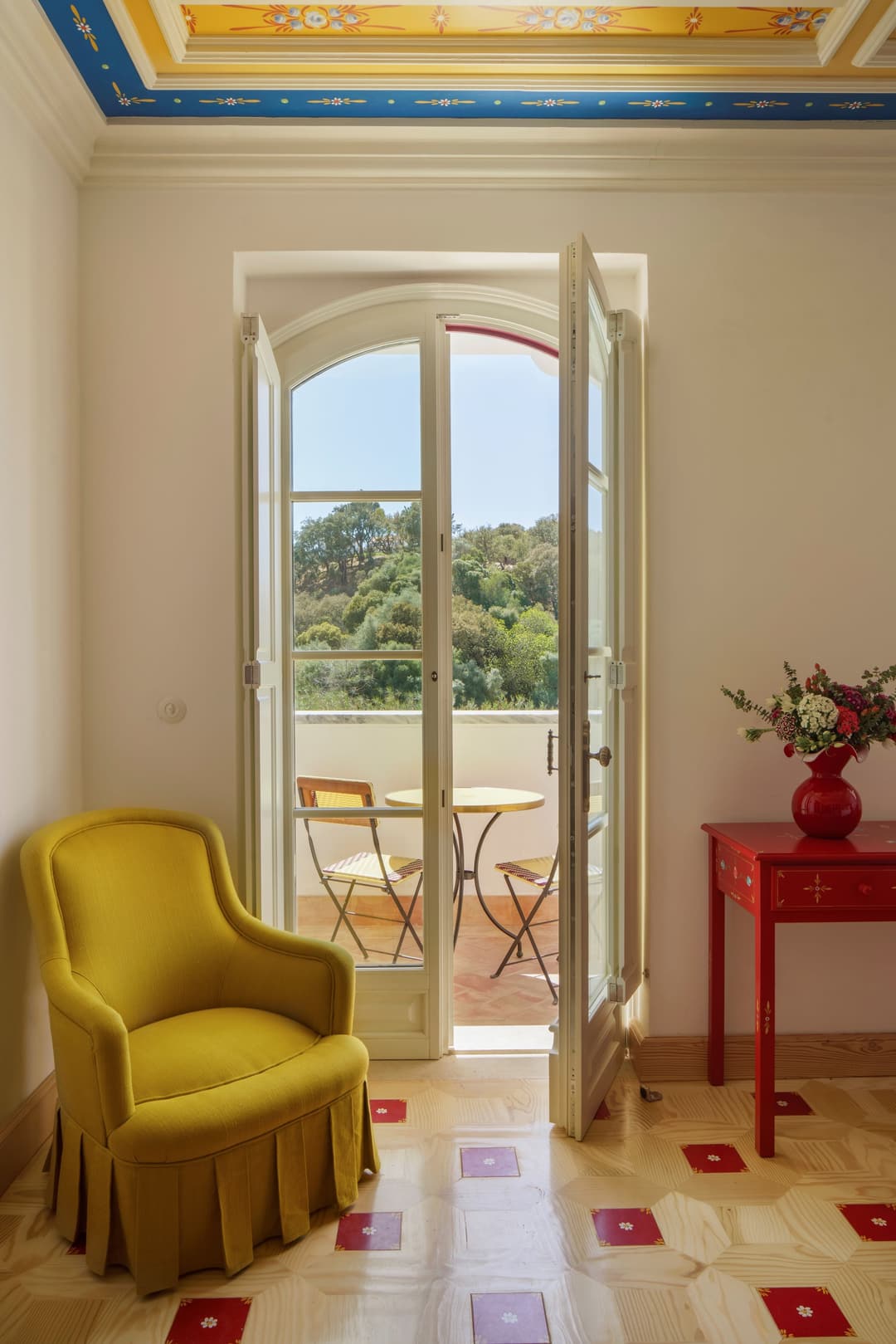Scenic view from a private terrace at a 5-star hotel in Melides, Costa Alentejana, Vermelho Melides