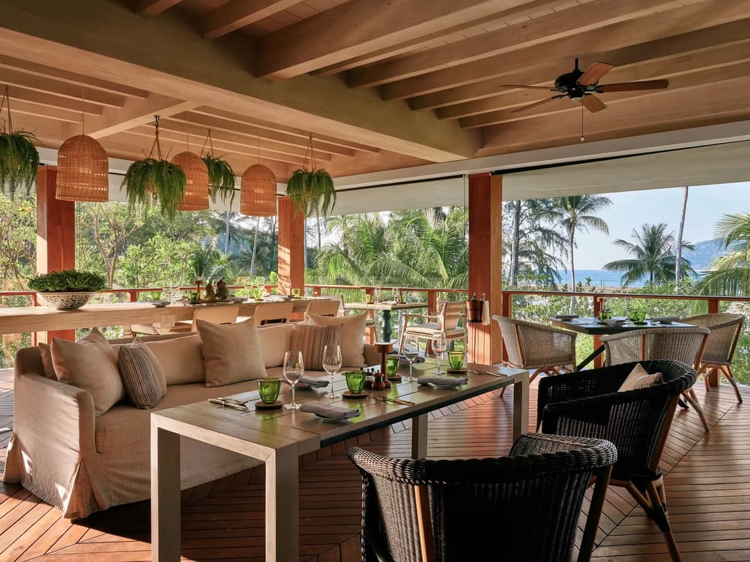Private terrace at Rosewood Phuket