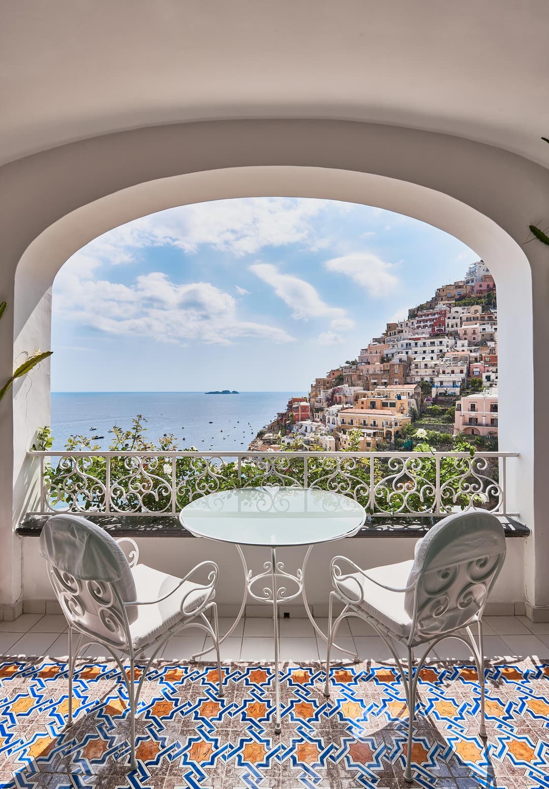Private terrace at Le Sirenuse, Positano