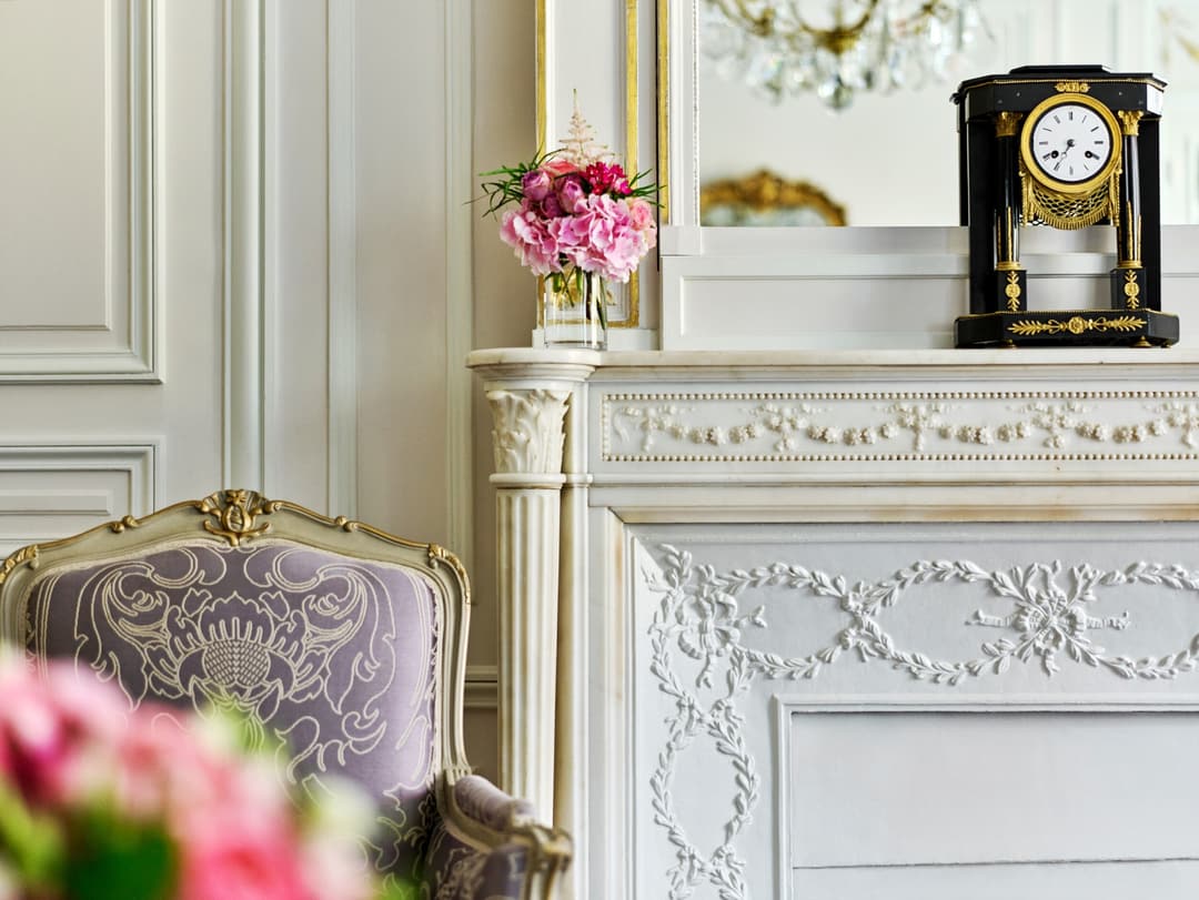 Interior detail at Hotel Plaza Athenee, Paris
