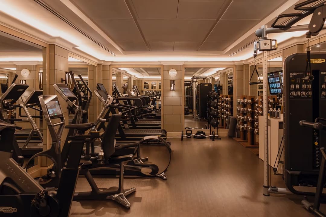 Fitness centre at Hotel de Crillon, A Rosewood Hotel, Paris