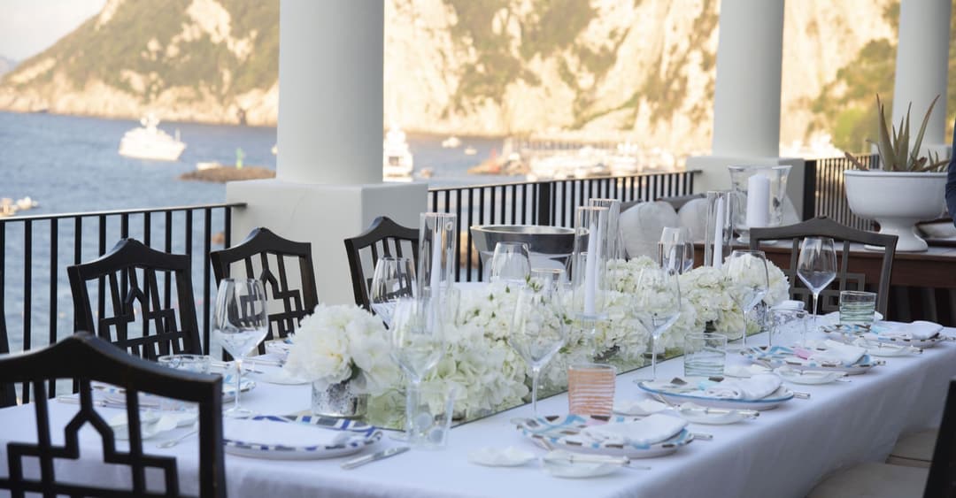 Event space at JK Place Capri