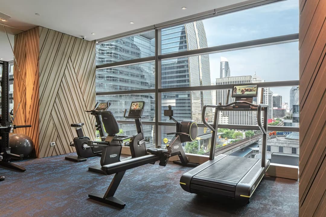 Fitness centre at Rosewood Bangkok