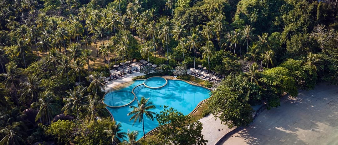 Pool among the gardens at Rayavadee, Krabi