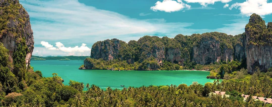 Phranang Peninsula coastline near Rayavadee, Krabi