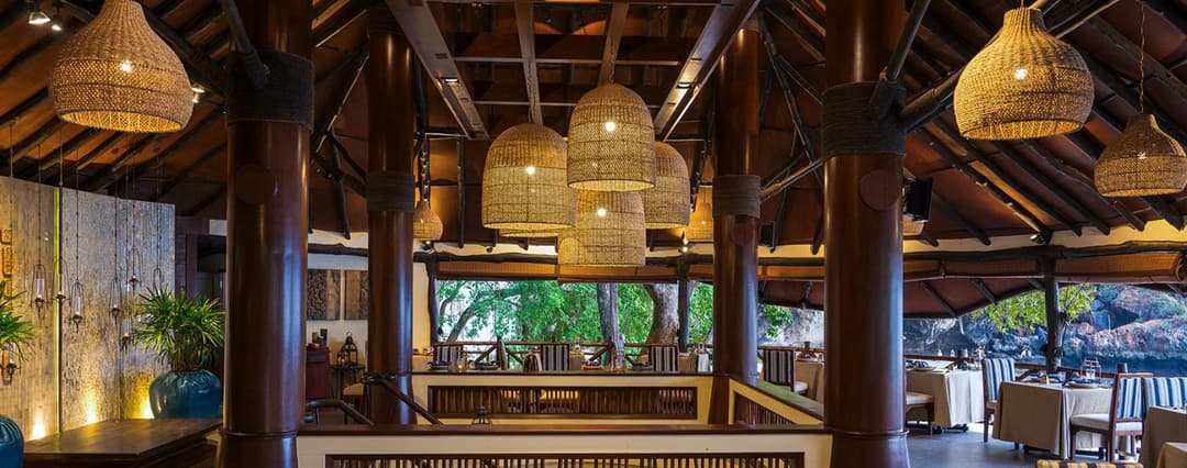Restaurant pavilion at Rayavadee, Krabi